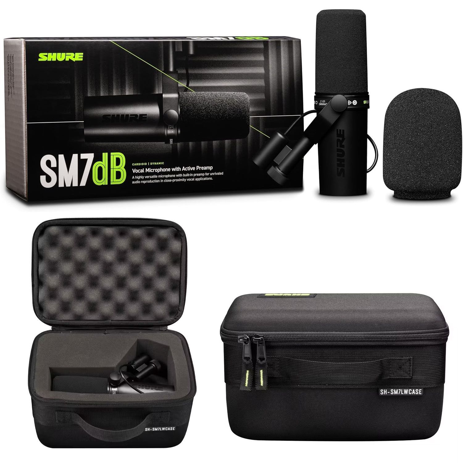 SHURE SM7dB プリアンプ搭載 ダイナミックマイク 専用ケースサービス
