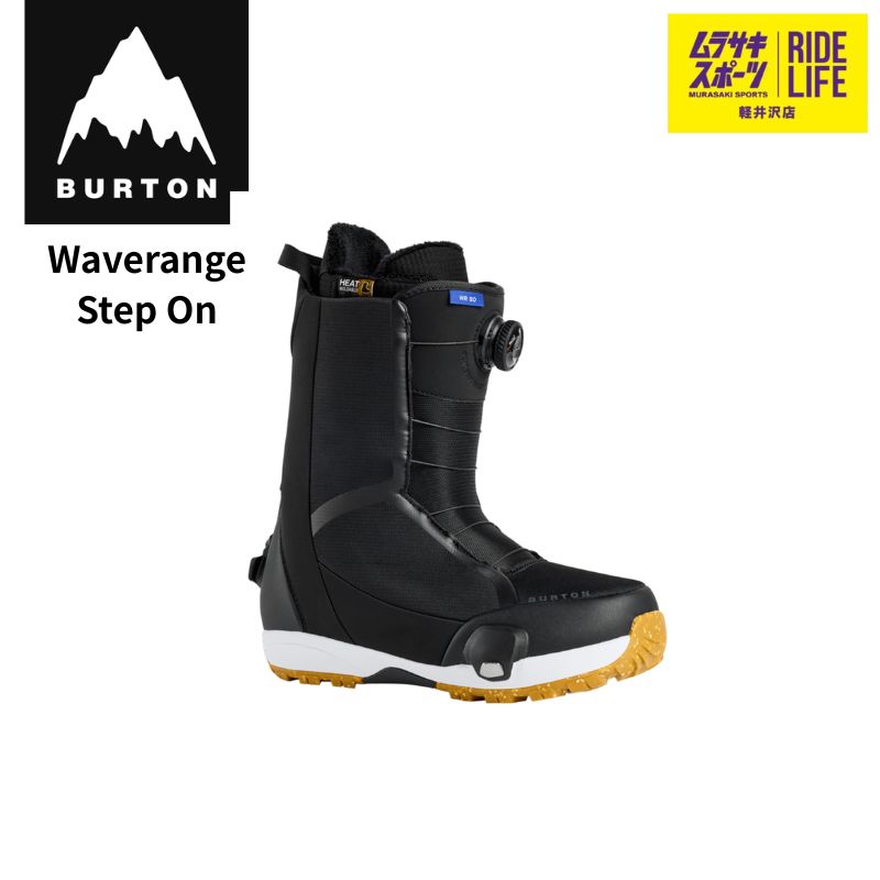 ムラスポ BURTON バートン Waverange Step On ウエーブレンジ ステップオン ブラック 25-26 メンズ ブーツ スノーボード