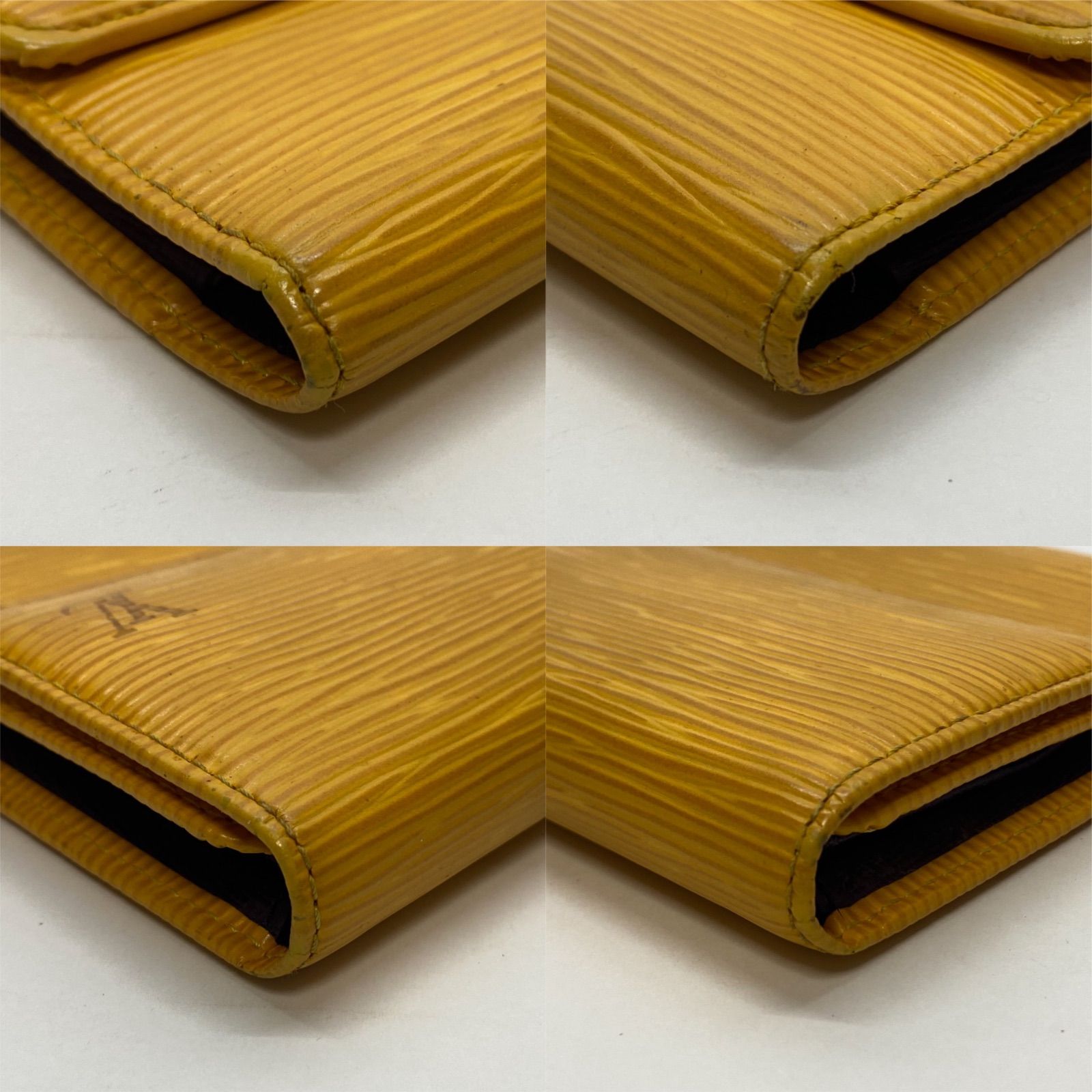 3240 LOUIS VUITTON ルイヴィトン エピ イエロー 三つ折り財布