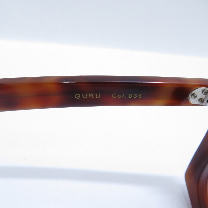 【瀬戸大橋店】 中古 Lesca LUNETIER | レスカルネティエ  guru 伊達メガネ - ブラウン 【116】 瀬戸大橋店】 中古 Lesca LUNETIER | レスカルネティエ guru 伊達