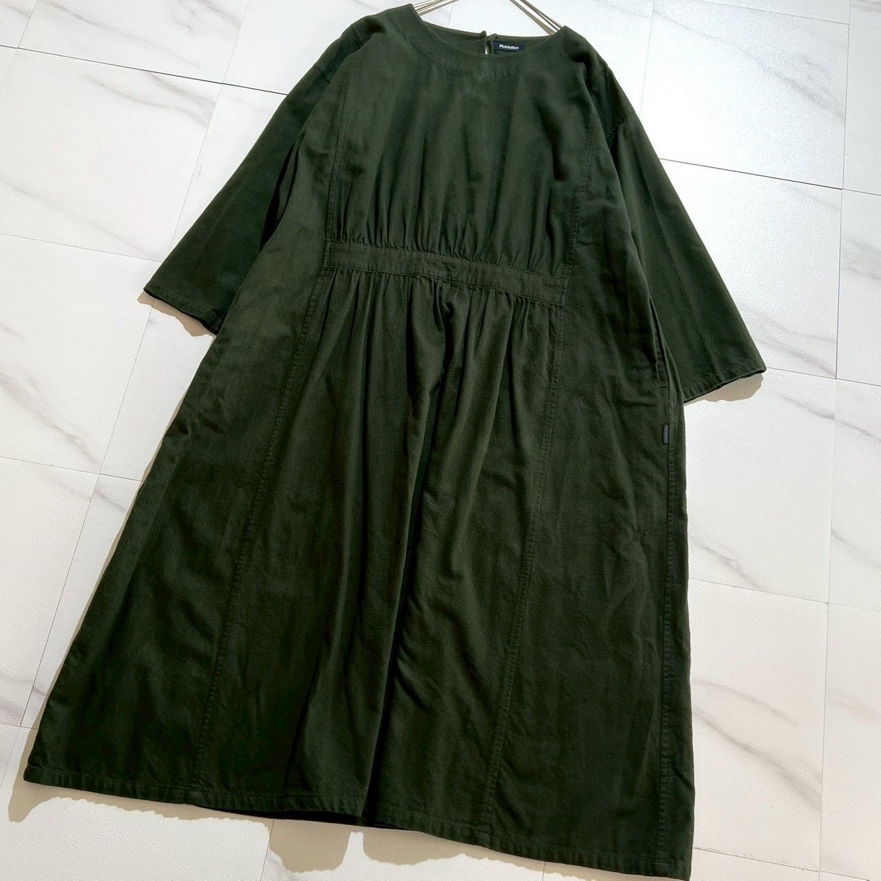 Plantation イッセイミヤケ マキシ丈　ワンピース　リネン　春夏 Plantation イッセイミヤケ マキシ丈 ワンピース リネン 春夏