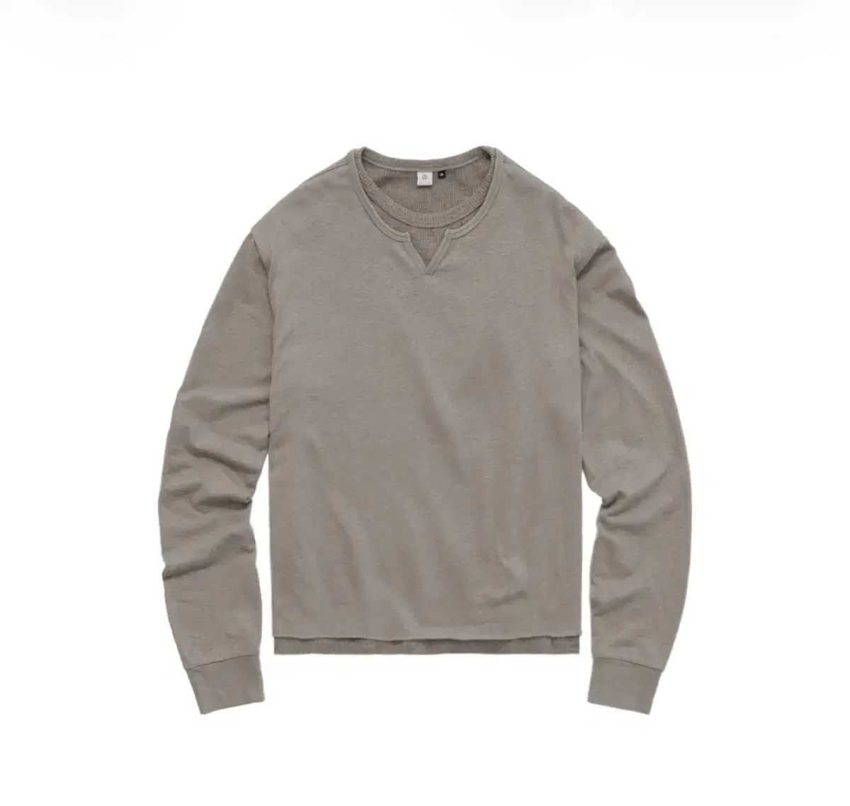 4 ポリテ루 ネック クロップド ロング スリーブ ユーズド トープ