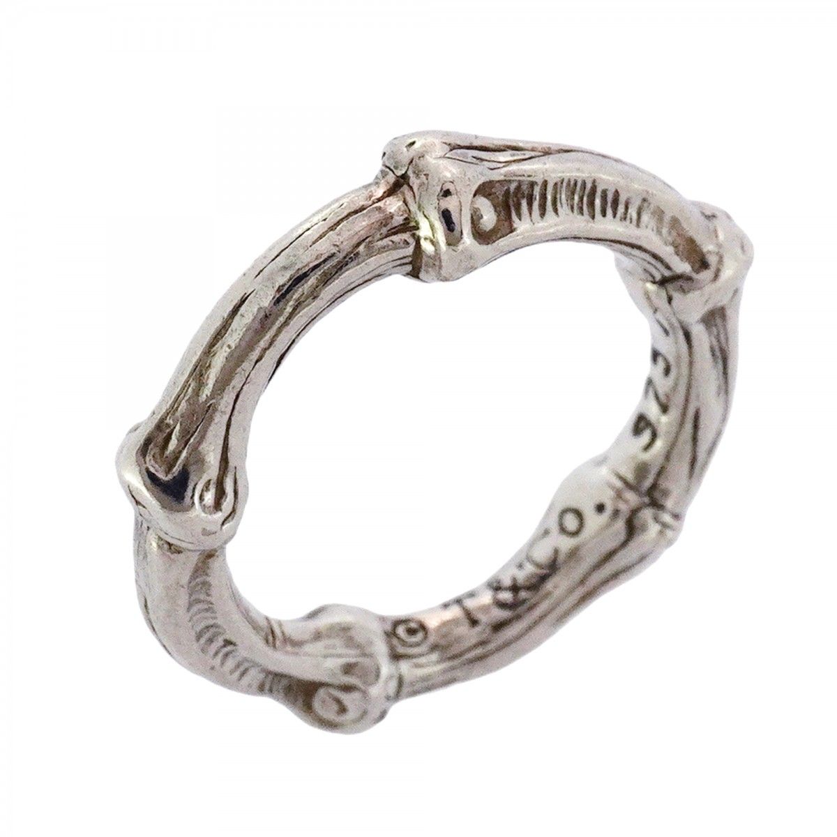 5 jpb 0681 ティファニー リング バンブー シルバー925 8.5号 レディース