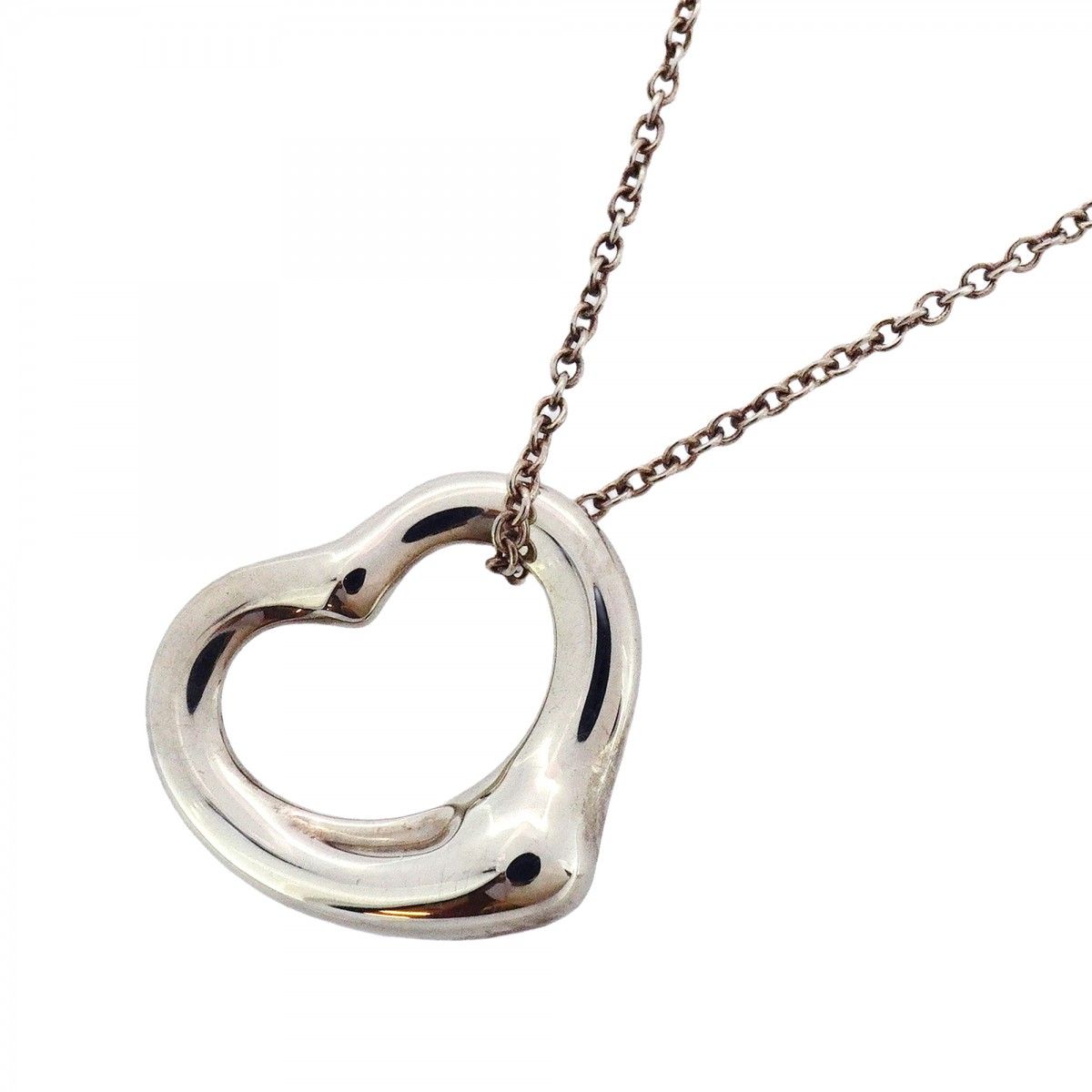 5 jpb 0682 ティファニー ネックレス オープンハート シルバー925 レディース