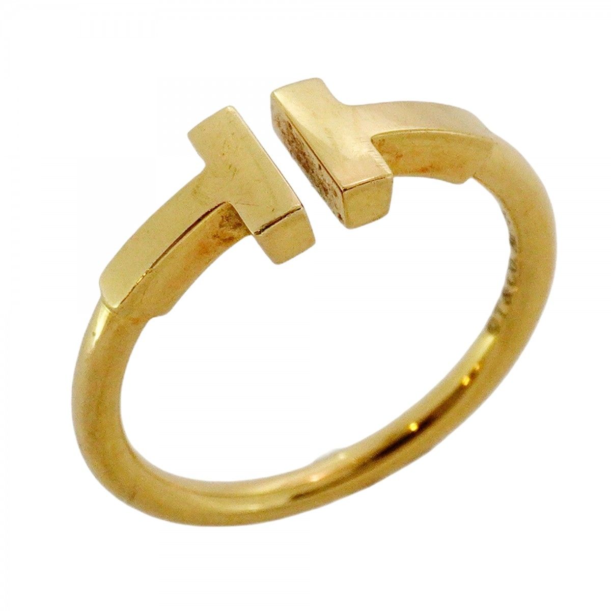 5jpb0688】ティファニー リング Tワイヤー K18YG イエローゴールド 10