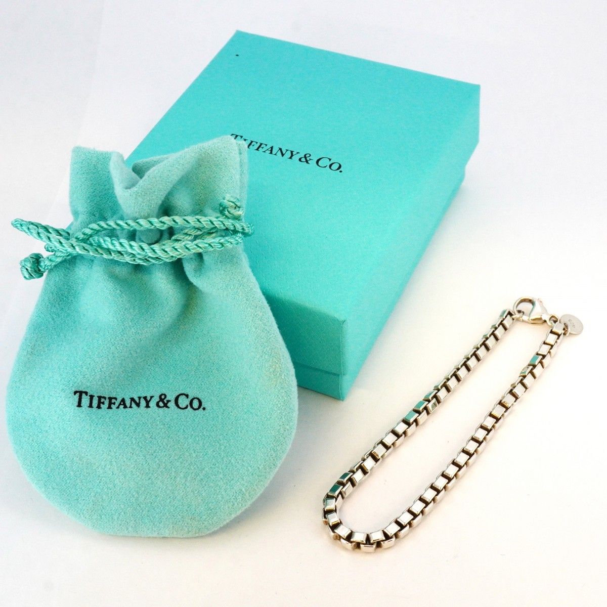 5jpb0689】ティファニー ブレスレット ベネチアン シルバー925【中古