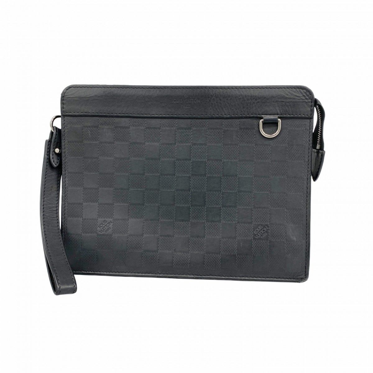 EMISSARY - Onyx(黒)（中古品） 6ab0336-k】ルイヴィトン クラッチバッグ ダミエ・アンフィニ スタンド
