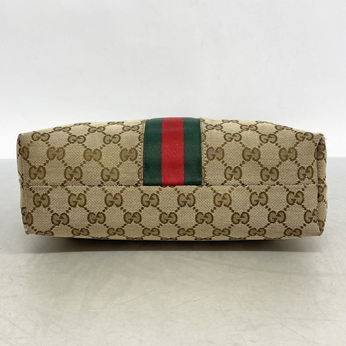 6ab0930】グッチ ショルダーバッグ GGキャンバス/シェリーライン