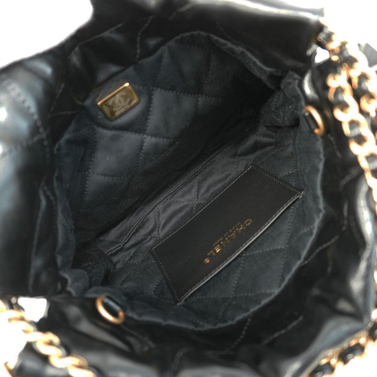 6ab0966】シャネル ショルダーバッグ シャネル22 パテントレザー