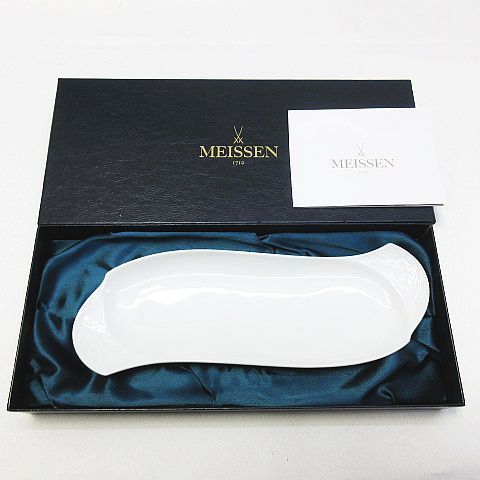 【未使用品】MEISSEN マイセン　波の戯れ ホワイトプレート　箱付き マイセン 波の戯れ ホワイト ケーキプレート 000000/29470 | 波の戯れ
