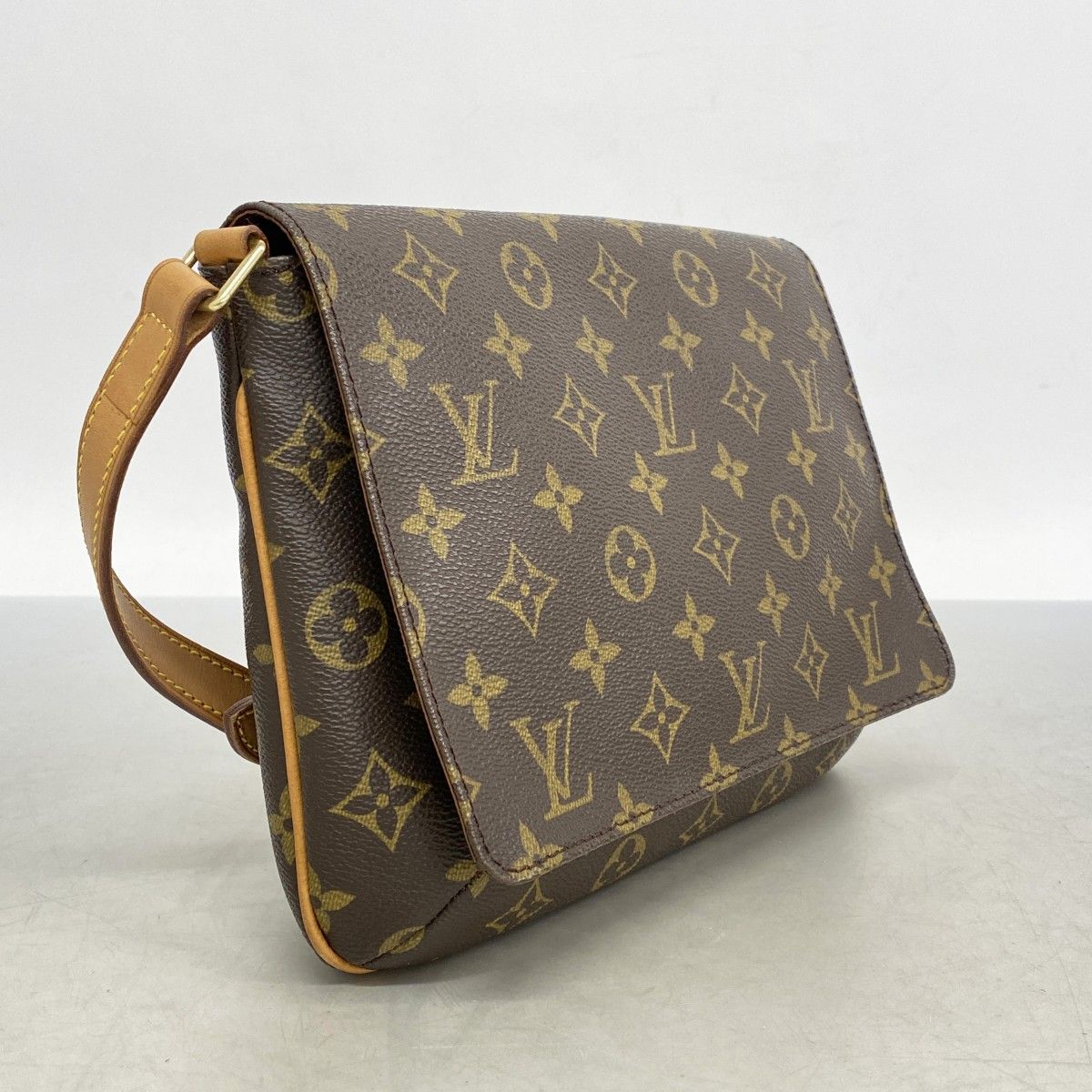 ルイヴィトン LOUIS VUITTON ミュゼットタンゴ モノグラム ショルダーバッグ ブラウン レディース 中古 6ab0976】ルイヴィトン ショルダーバッグ モノグラム ミュゼットタンゴ