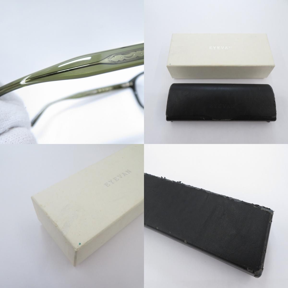 【瀬戸大橋店】 中古 EYEVAN | アイヴァン  webb 伊達メガネ - サイズ：47□22 145 オリーブ 【116】 瀬戸大橋店】 中古 EYEVAN | アイヴァン webb 伊達メガネ - サイズ：47