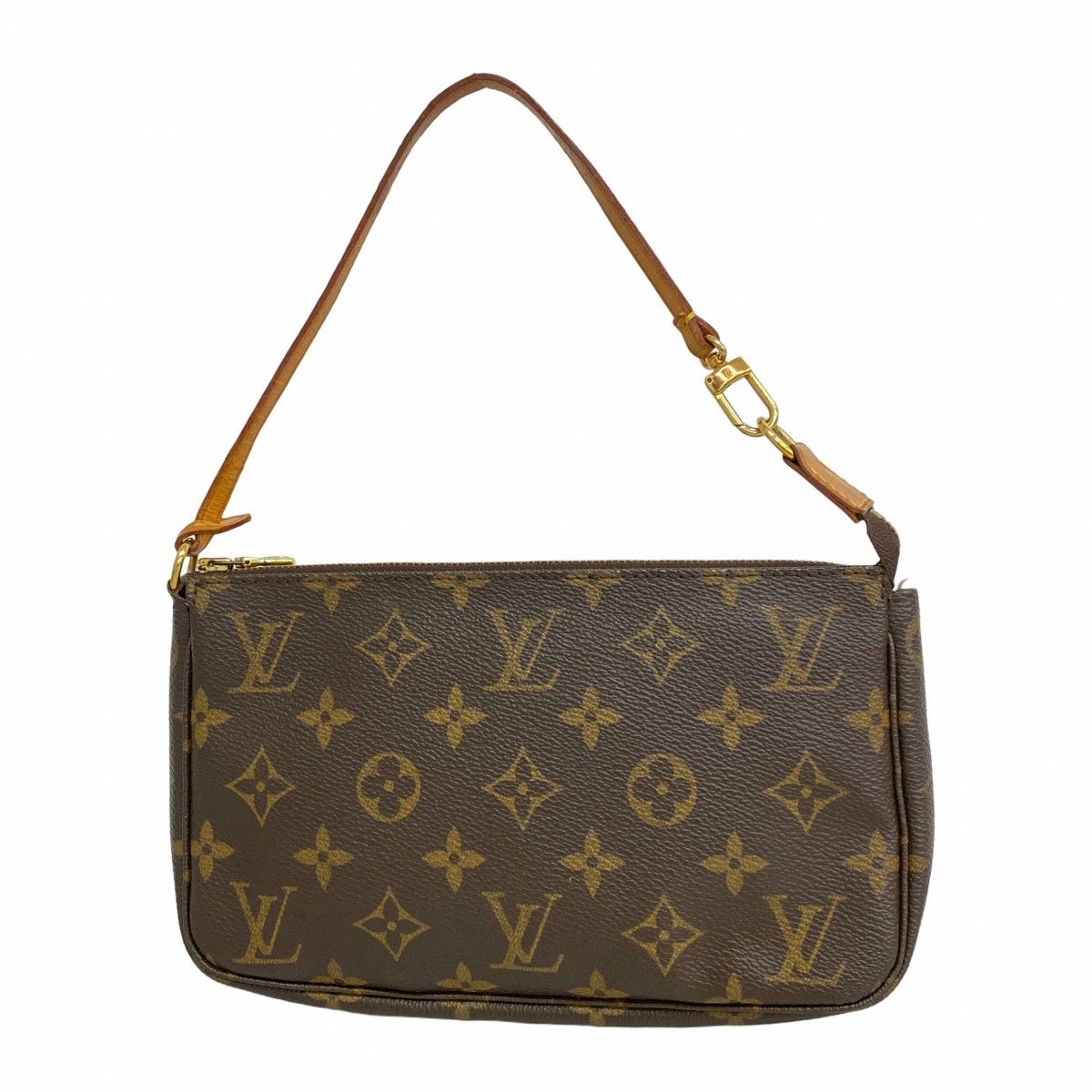 6 ab 1017 ルイヴィトン ポーチ モノグラム ポシェットアクセソワール M 51980 ブラウン レディース