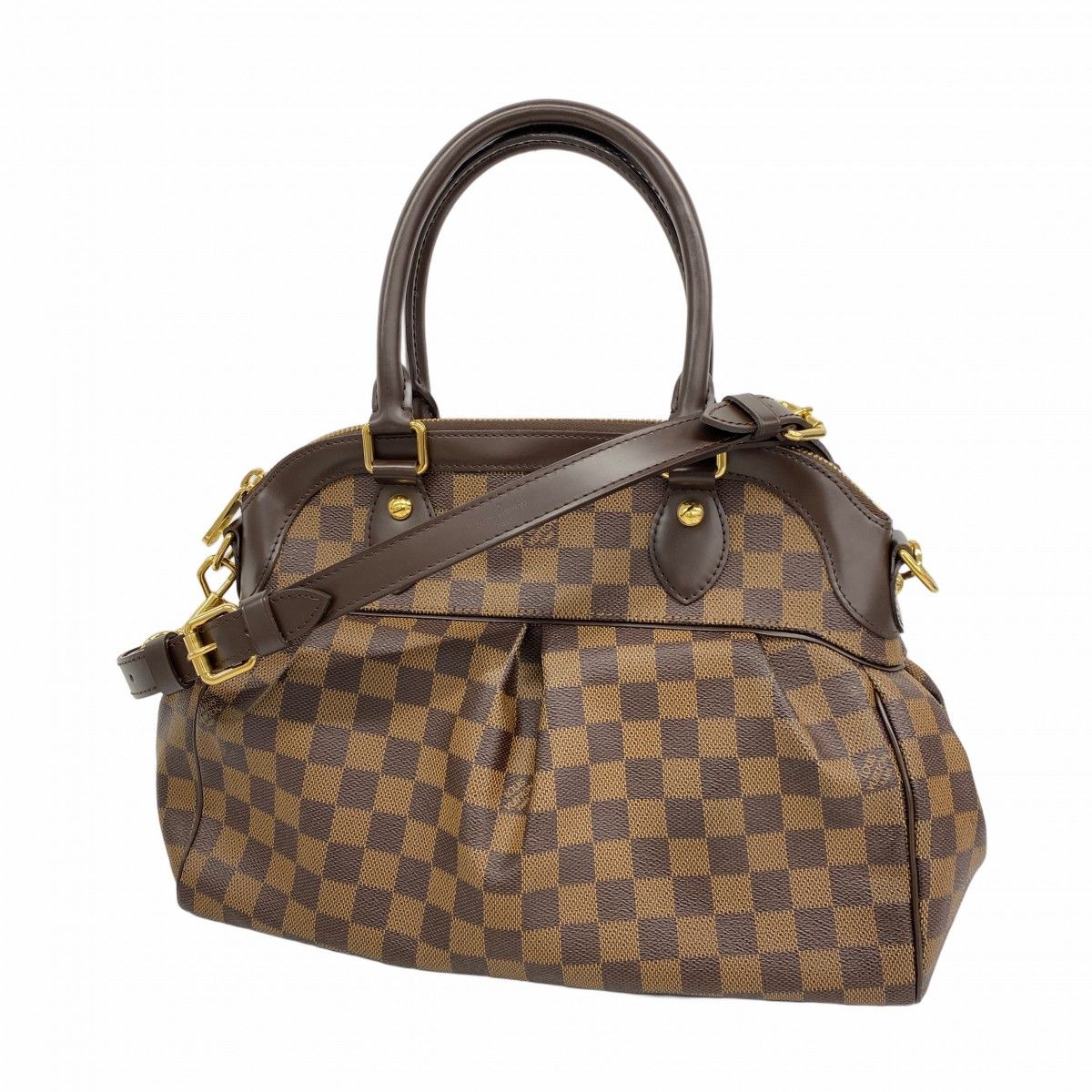 6ab1039】ルイヴィトン ハンドバッグ ダミエ トレヴィPM N51997 エベヌ