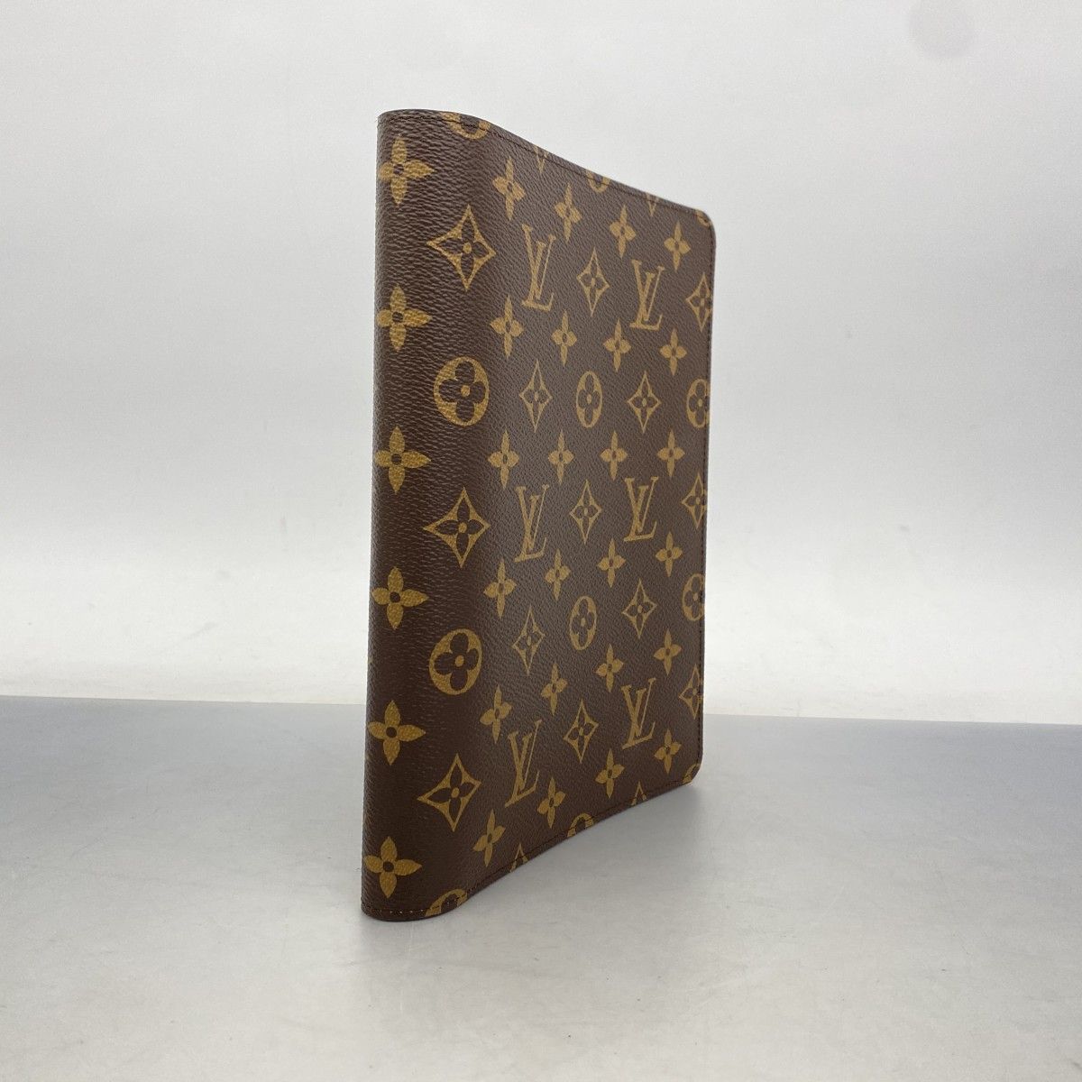 6 ab 1073 ルイヴィトン 手帳カバー モノグラム アジェンダビューロー R 20100 ブラウン メンズ レディース ユニセックス