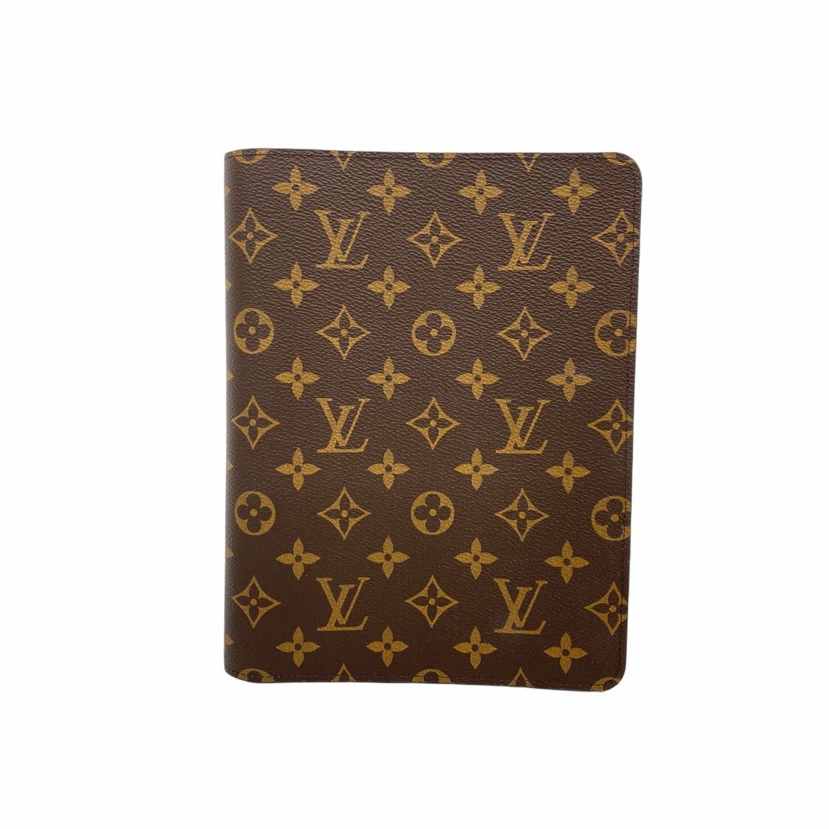 6 ab 1073 ルイヴィトン 手帳カバー モノグラム アジェンダビューロー R 20100 ブラウン メンズ レディース ユニセックス