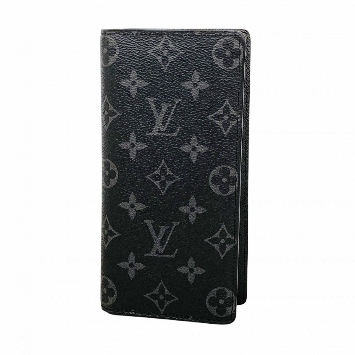 （中古）ルイ ヴィトン LOUIS VUITTON ポルトフォイユ ブラザ 二つ折り 長財布 モノグラムエクリプス ブラック シルバー金具 M61697 6ab1087】ルイヴィトン 長財布 モノグラム・エクリプス ポルトフォイユ