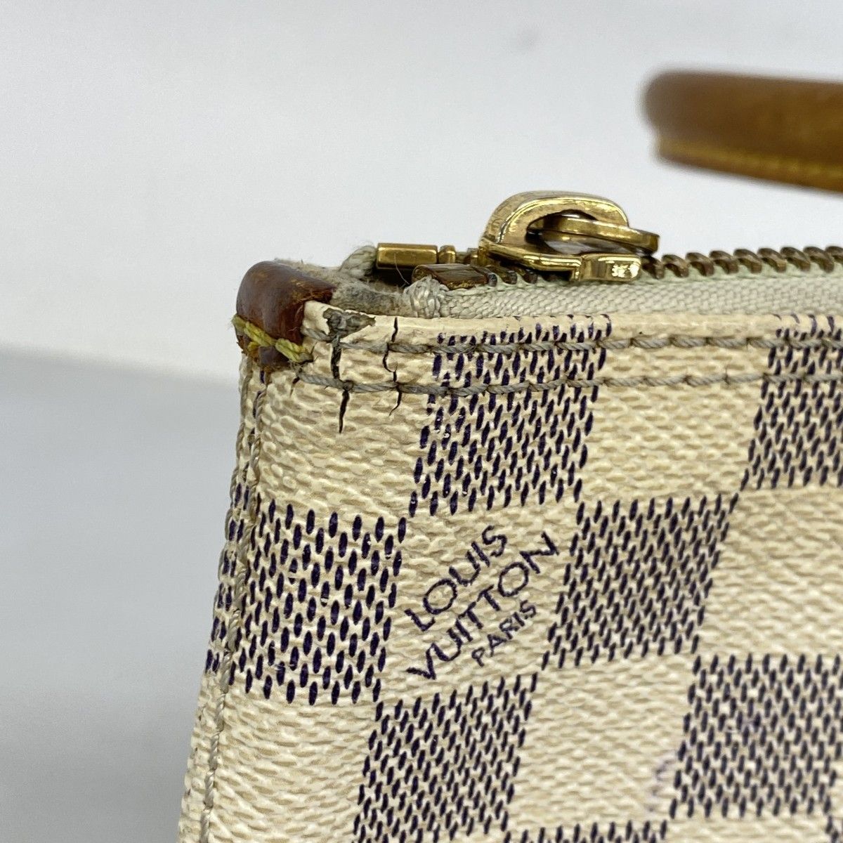 6ab1082】ルイヴィトン ハンドバッグ ダミエ・アズール サレヤPM