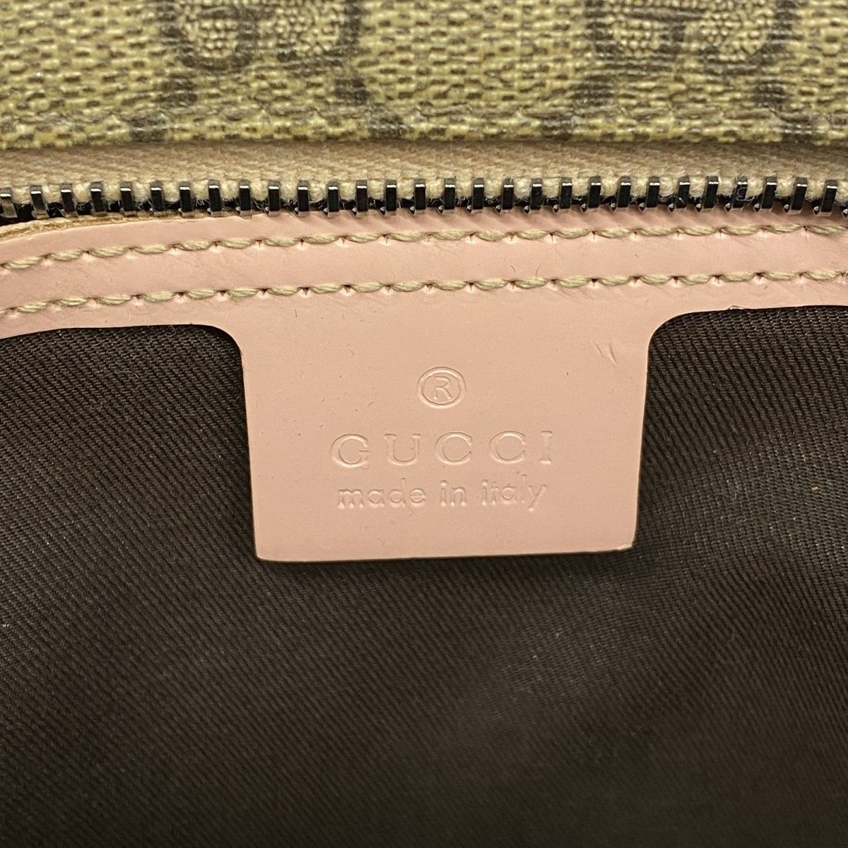 6ab1121】グッチ トートバッグ GGスプリーム 211138 PVC ブラウン