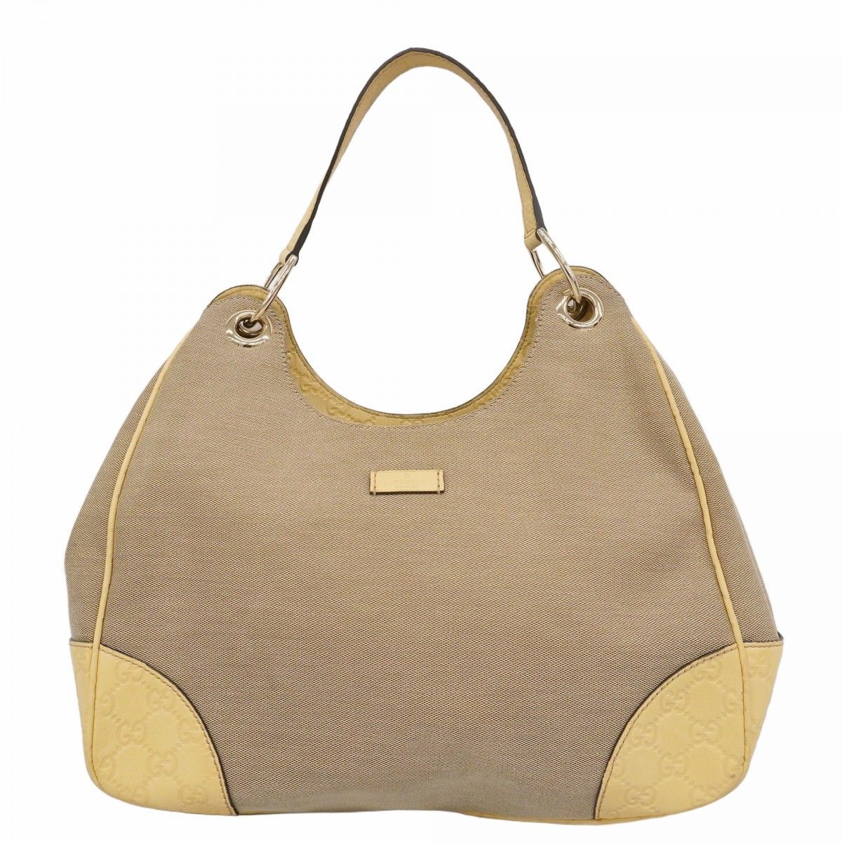 6 ab 1178 グッチ ショルダーバッグ グッチシマ 257268 レザー キャンバス ベージュ シャンパンゴールド金具 レディース