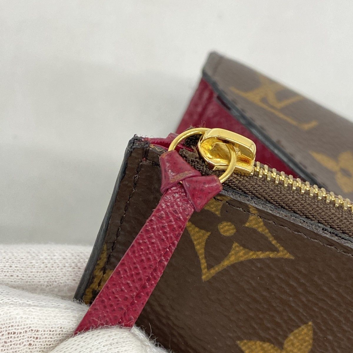 6ab1207】ルイヴィトン 三つ折り財布 モノグラム ポルトフォイユ