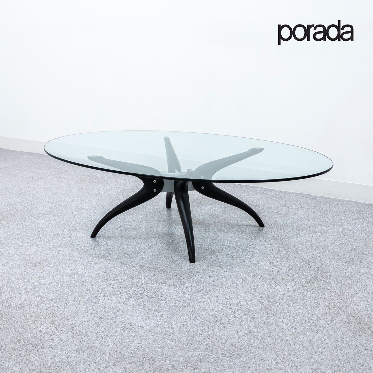 展示品 porada ポラダ DENUO デヌオ センター コーヒー テーブル ガラス マルコナート-ザッパ 定価22万 配送要