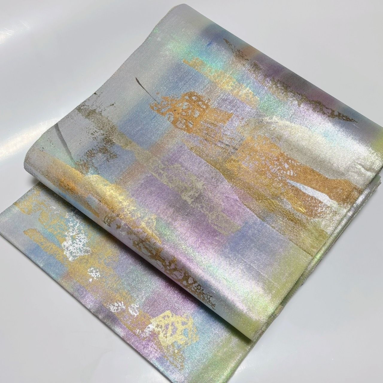 6554 袋帯 ぼかし染 金彩 お太鼓柄 正絹 着物 フォーマル