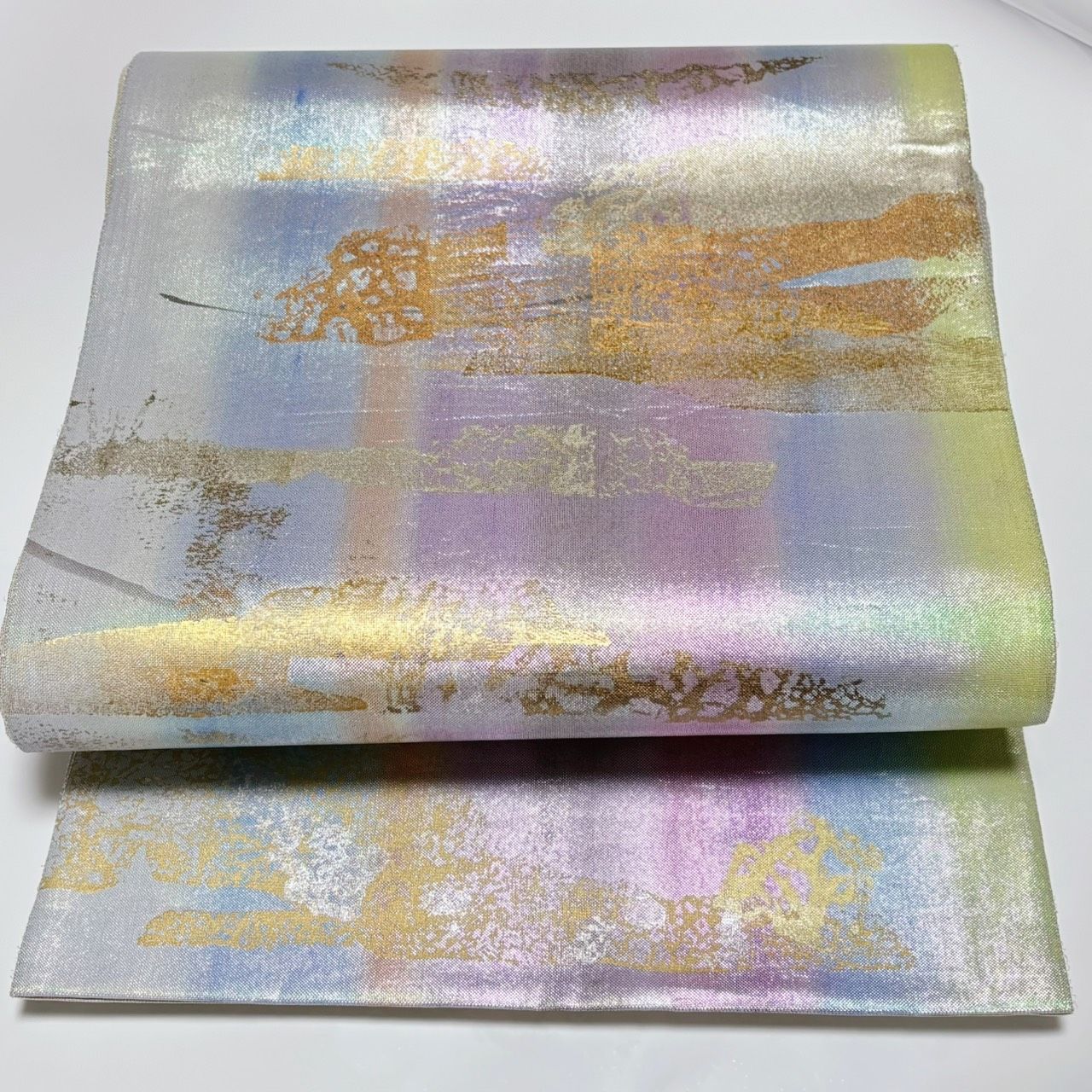 6554 袋帯 ぼかし染 金彩 お太鼓柄 正絹 着物 フォーマル