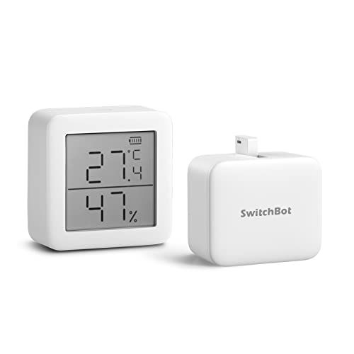 SwitchBot スイッチボット 温湿度計 セット スマートホーム 指ロボット 家電を遠隔操作 家電自動化 スイッチ ボタンに適用 スマホで温度湿度管理 Alexa Google Home Siriに対応 ボット ホワイト af 6411 b 9