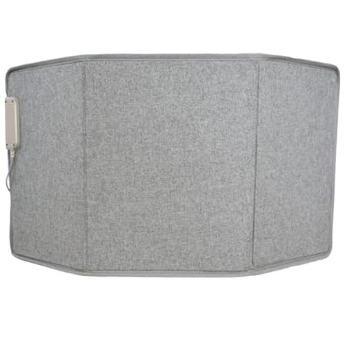 LaFuture 遠赤外線パネルヒーター デスクヒーター 省エネ暖房 乾燥しない 足元暖房 ファブリックグレー 760 ef 039