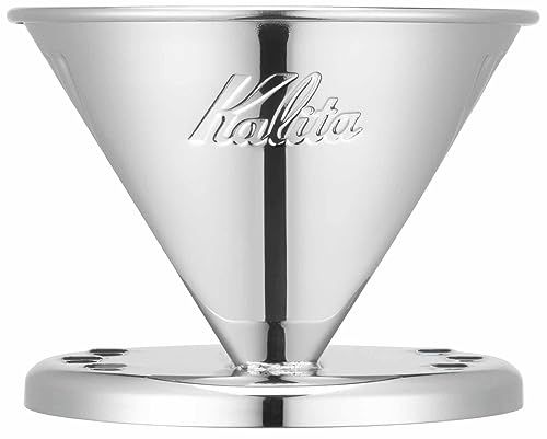 カリタ Kalita ステンレス製 でお湯が冷めにくい コーヒー ドリッパー 2~4人用 SS 102 日本製 ドリップ 器具 二人用 四人用 2杯用 4杯用 おしゃれ キャンプ アウトドア アンティーク 結婚 祝い プレゼント 女性