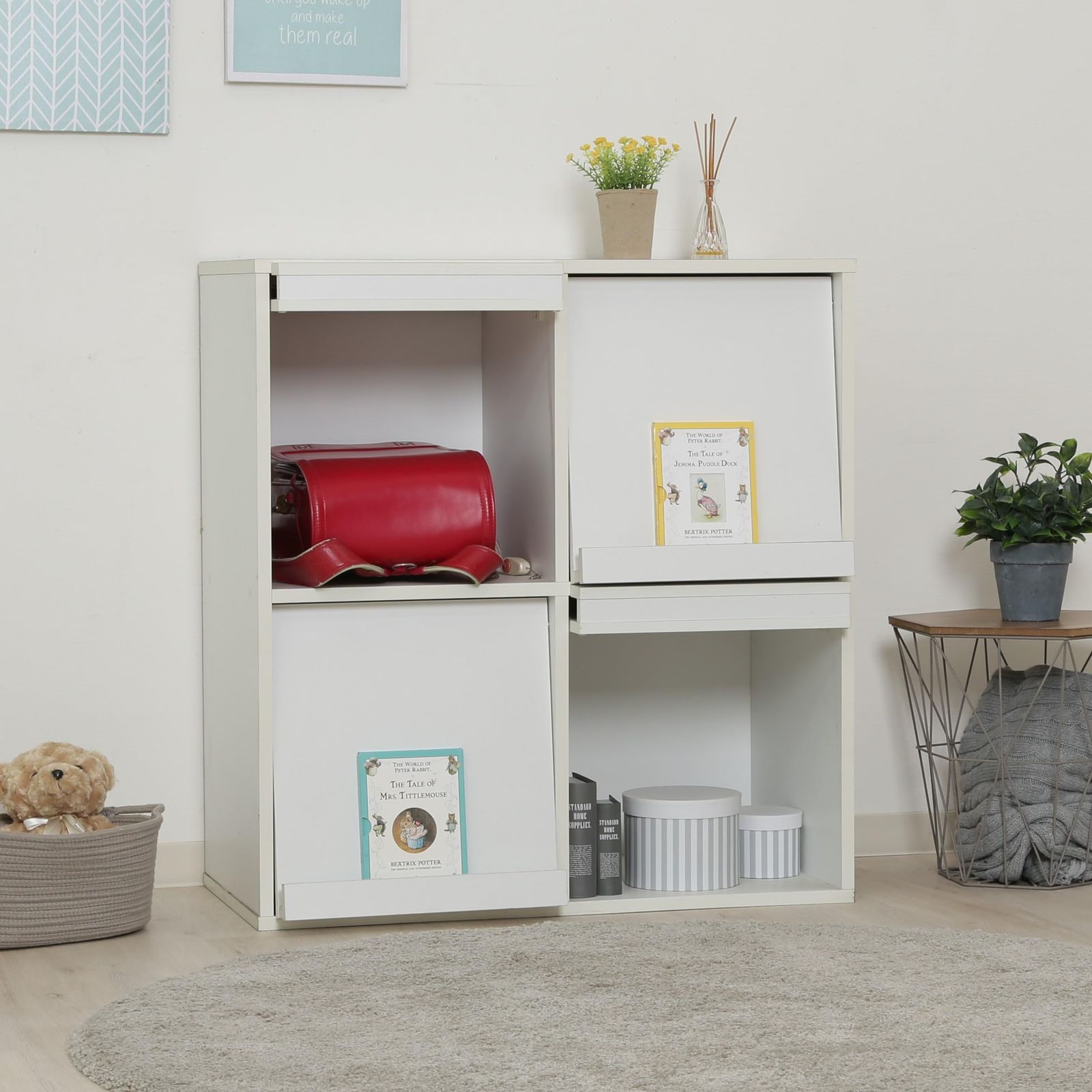 新品 不二貿易 ディスプレイラック 本棚 幅80×奥行46.5×高さ85cm