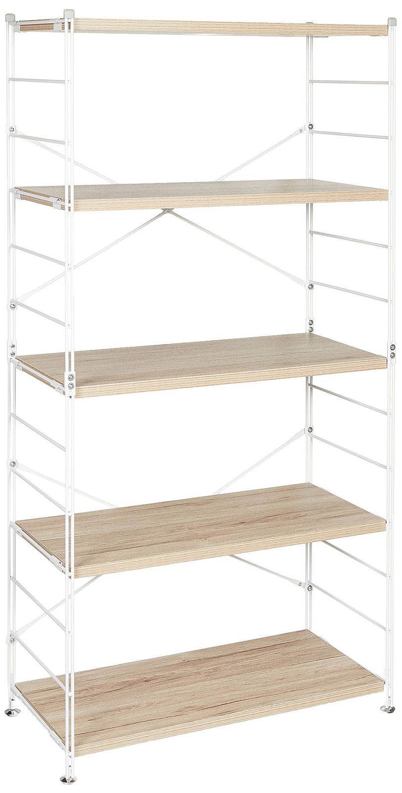 山善 YAMAZEN オープンシェルフ アンティークアイボリー 5段 MWS-16845 AIV|SWH