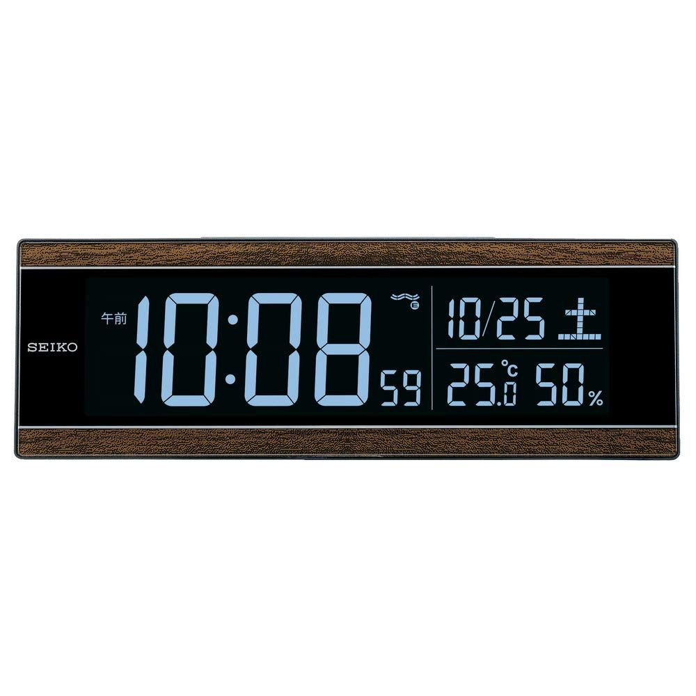 セイコークロック Seiko Clock 置き時計 目覚まし時計 電波 デジタル 交流式 カラー液晶 シリーズC 3 03 茶木目 本体サイズ 7. . .4 cm DL 306 B