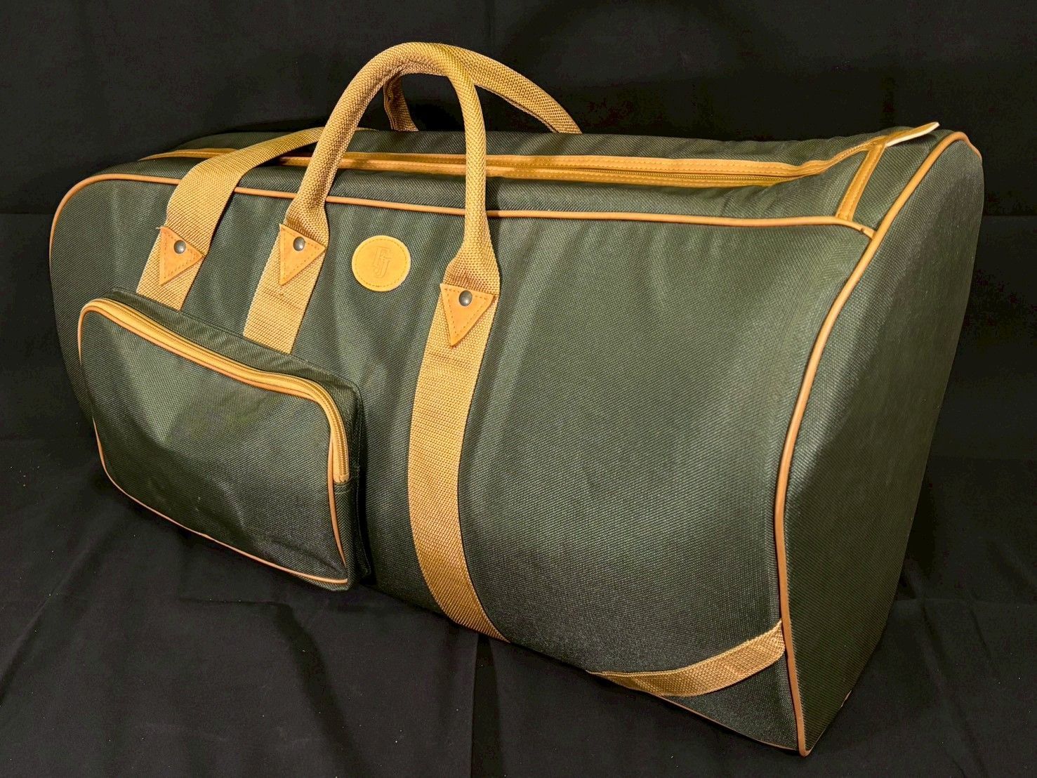 FJ 管楽器用 ソフトケース モスグリーン×ワインレッド ユーフォニアム等 英国風 クラシック デザイン ギグバッグ