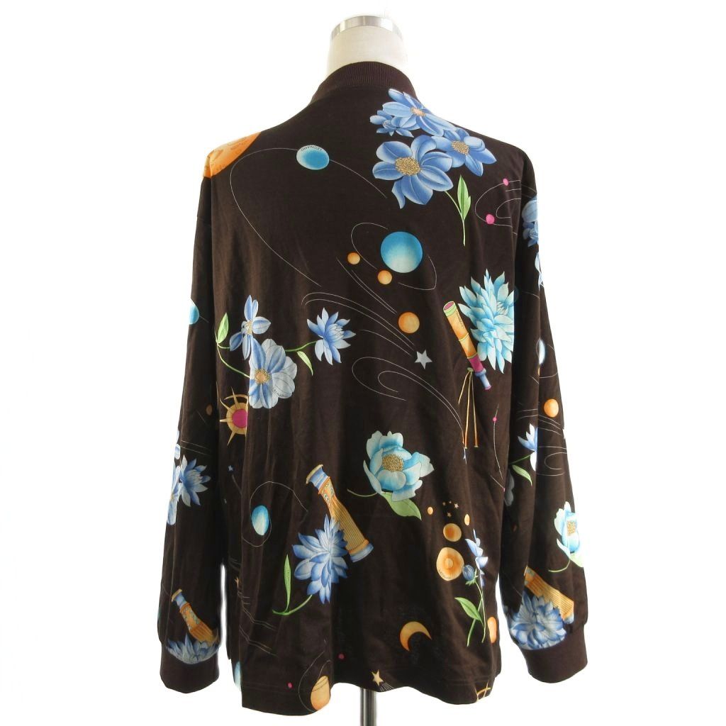 レオナールスポーツ LEONARD SPORT カットソー 長袖 モックネック 花柄