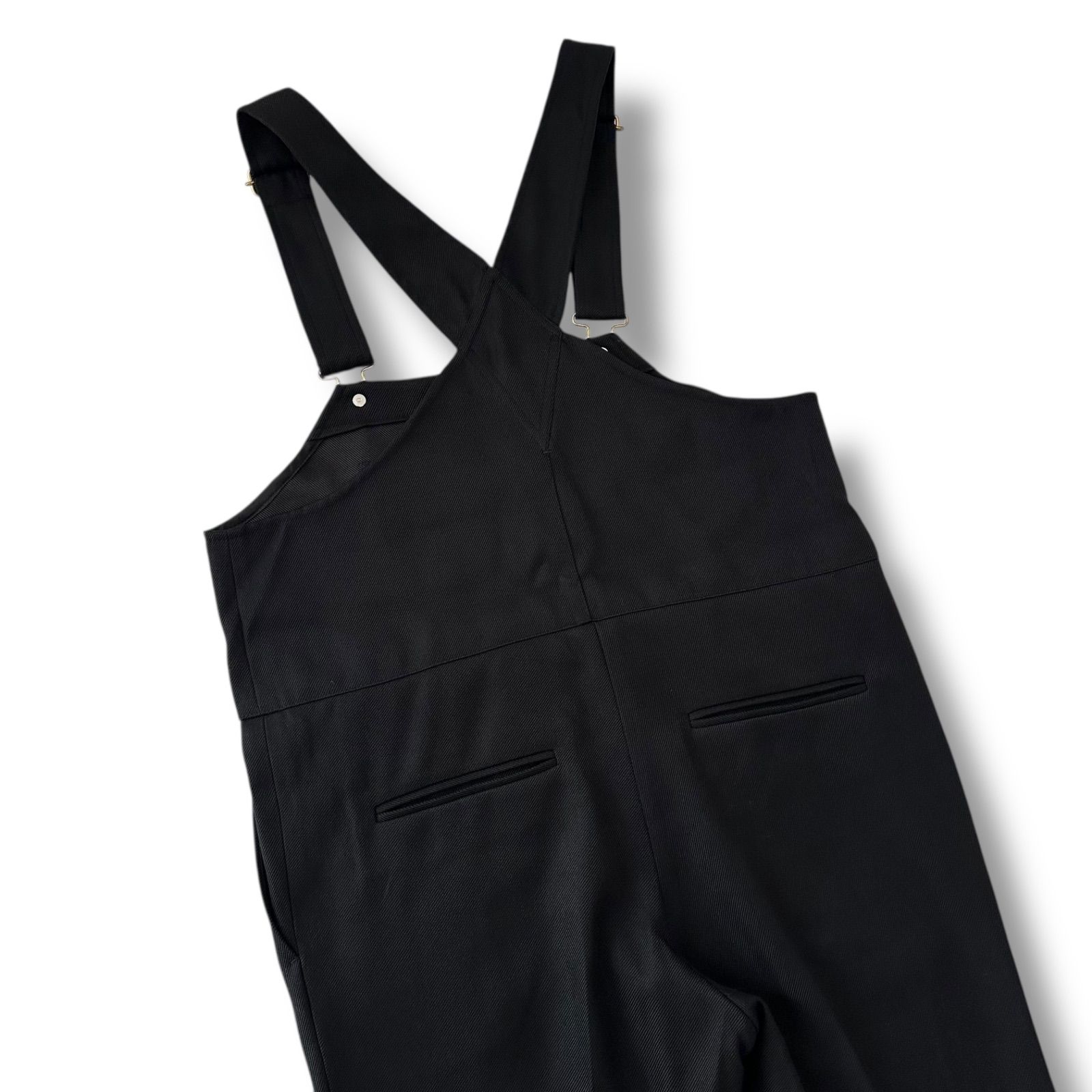 美品✨ Whim Gazette 2024SS カルゼ サロペット ブラック フリーサイズ