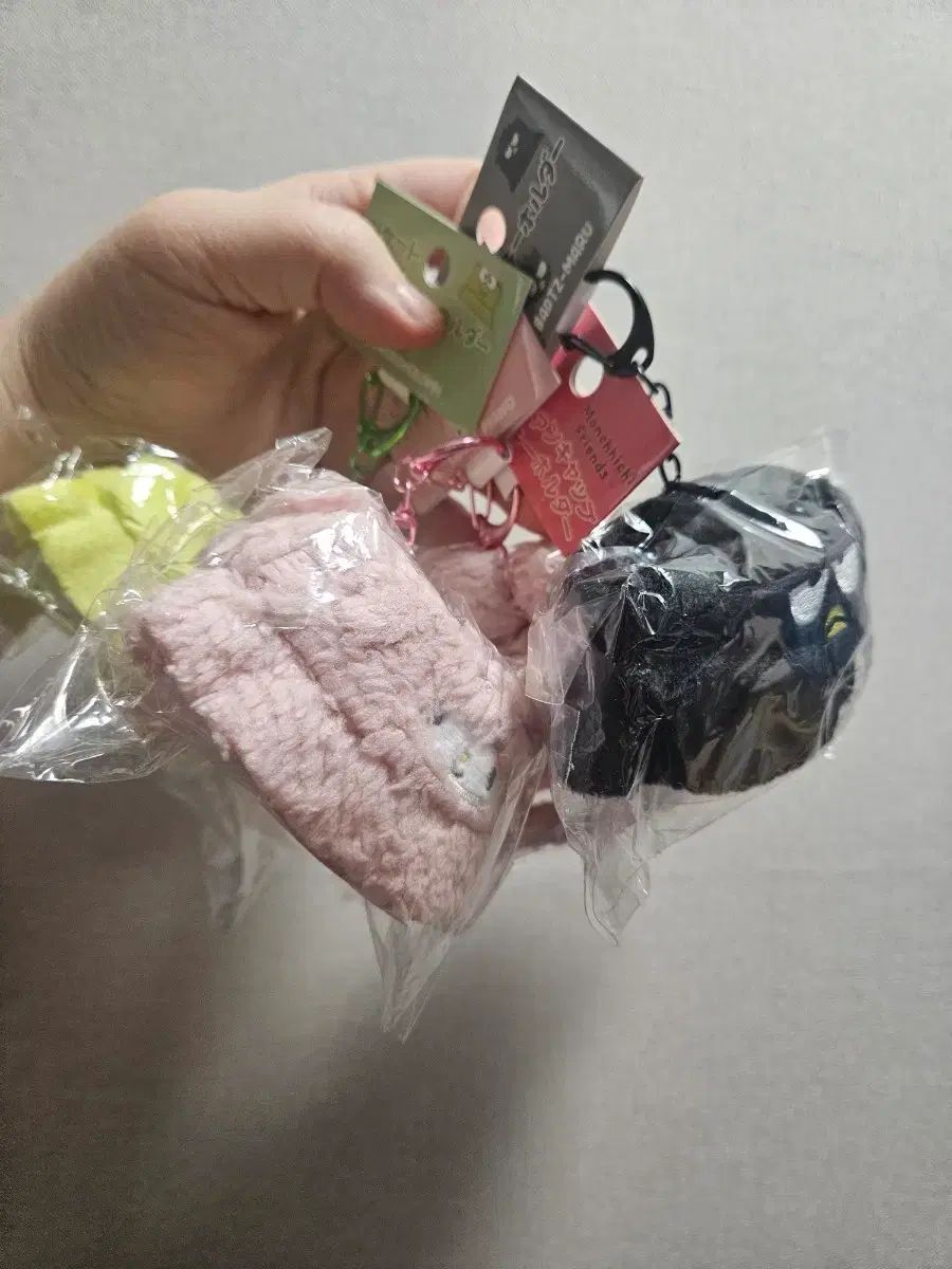 サンリオ モンチッチ バツ けろっぴ ピアノ 4種 帽子 キーホルダー セット