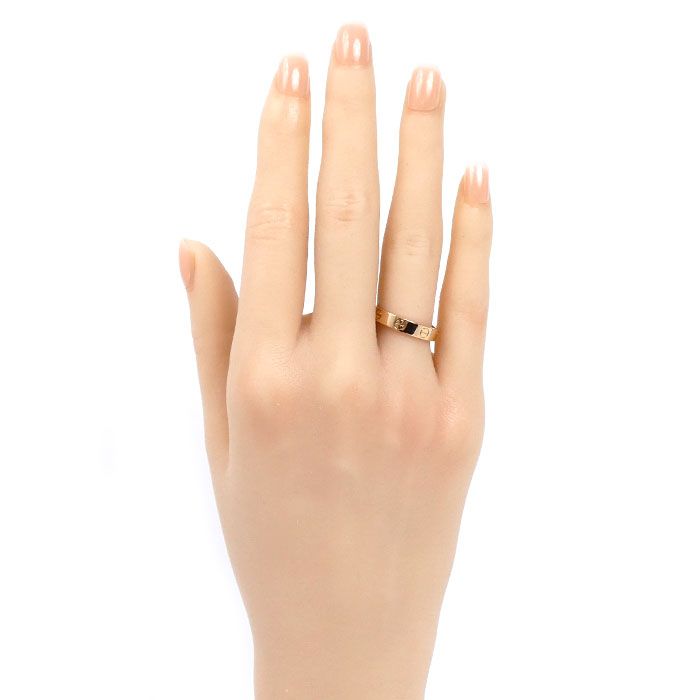 CARTIER カルティエ K18PG ピンクゴールド ミニラブ リング・指輪