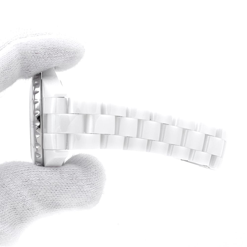  シャネル J 12 白セラミック Pダイヤ H 1628 レディース その他 時計