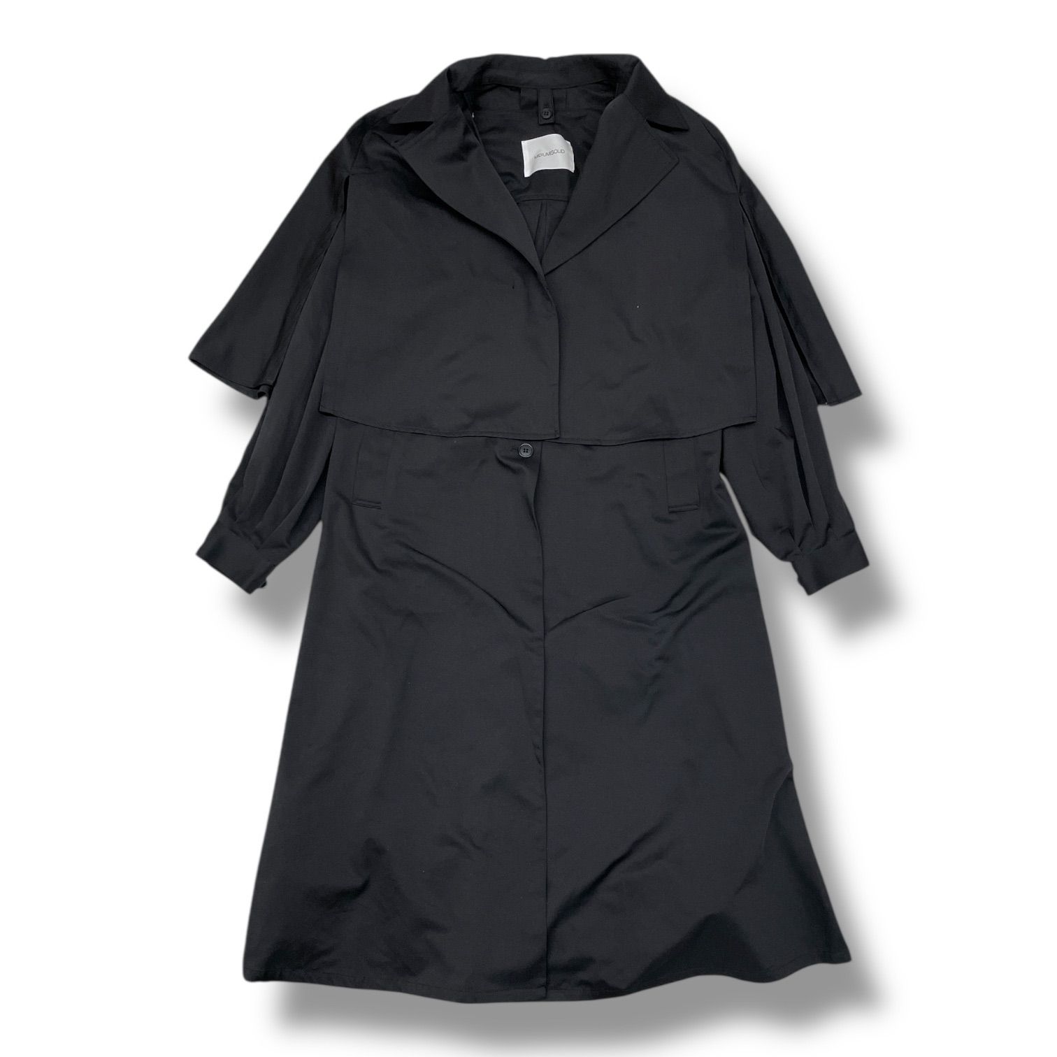 MIDIUMISOLD ミディウミソリッド 3WAY ケープコート ロングコート ノー