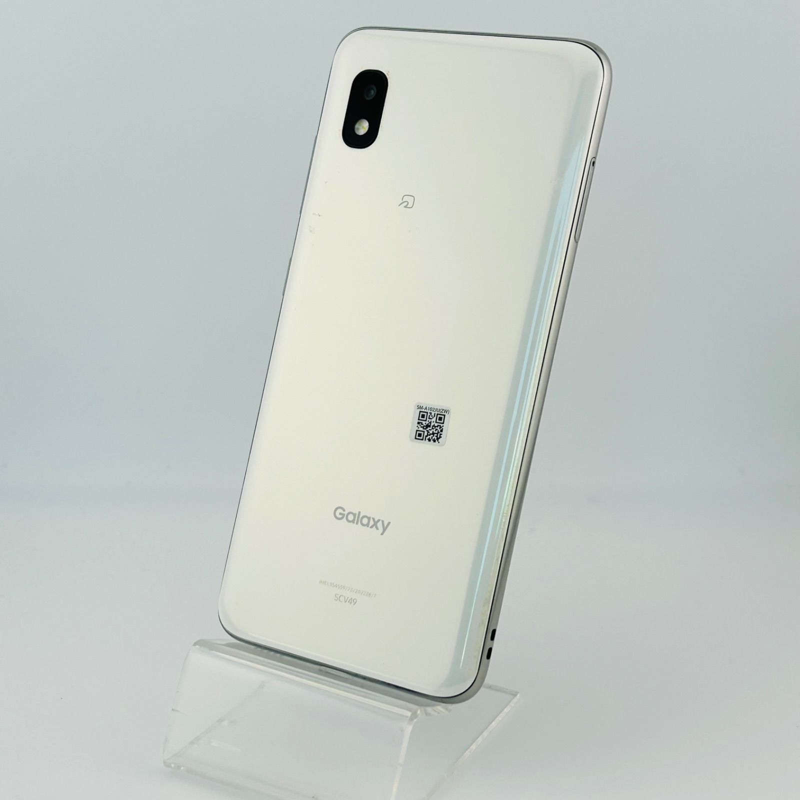 バッテリー良好 Galaxy A 21 SCV 49 64 GB ホワイト SIMフリー simロック解除済 白ロム 本体 最短 G 4-276