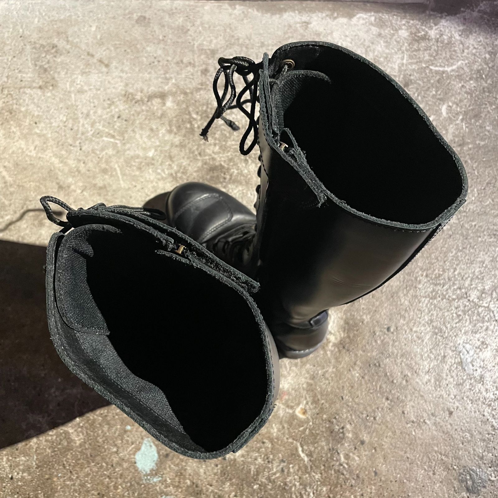  WILD WING バイクブーツ ワイルドウィング ライディングブーツ レザー 本革 ロングブーツ レースアップ ジップ 25.5 cm その他 ブーツ 革靴