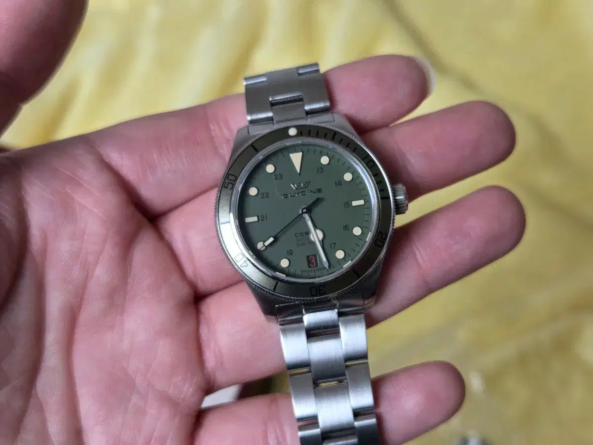  GLYCINE コンバットサブ 36mm GL0394 ナイロンジャケット 自動巻き時計 腕時計(アナログ)
