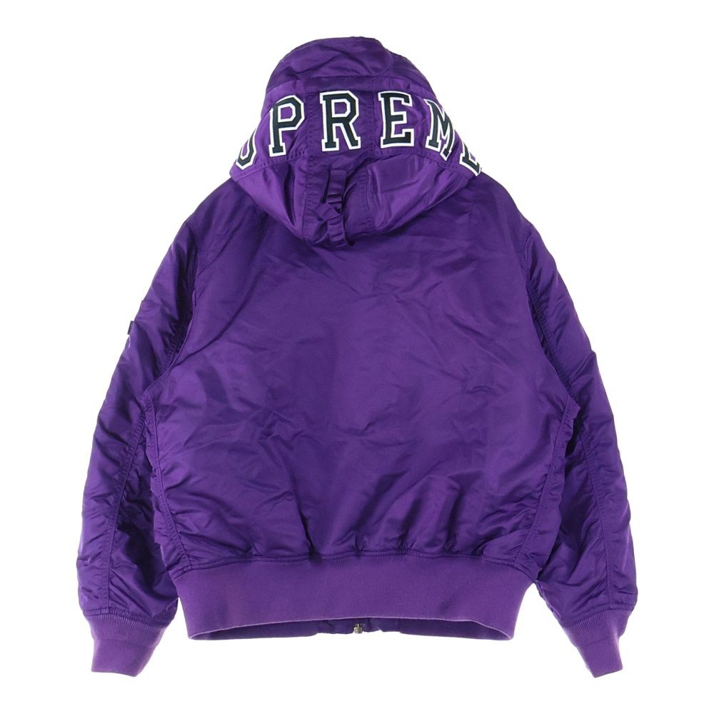 SUPREME (シュプリーム) 21AW Hooded MA-1 ジップアップ フード付き