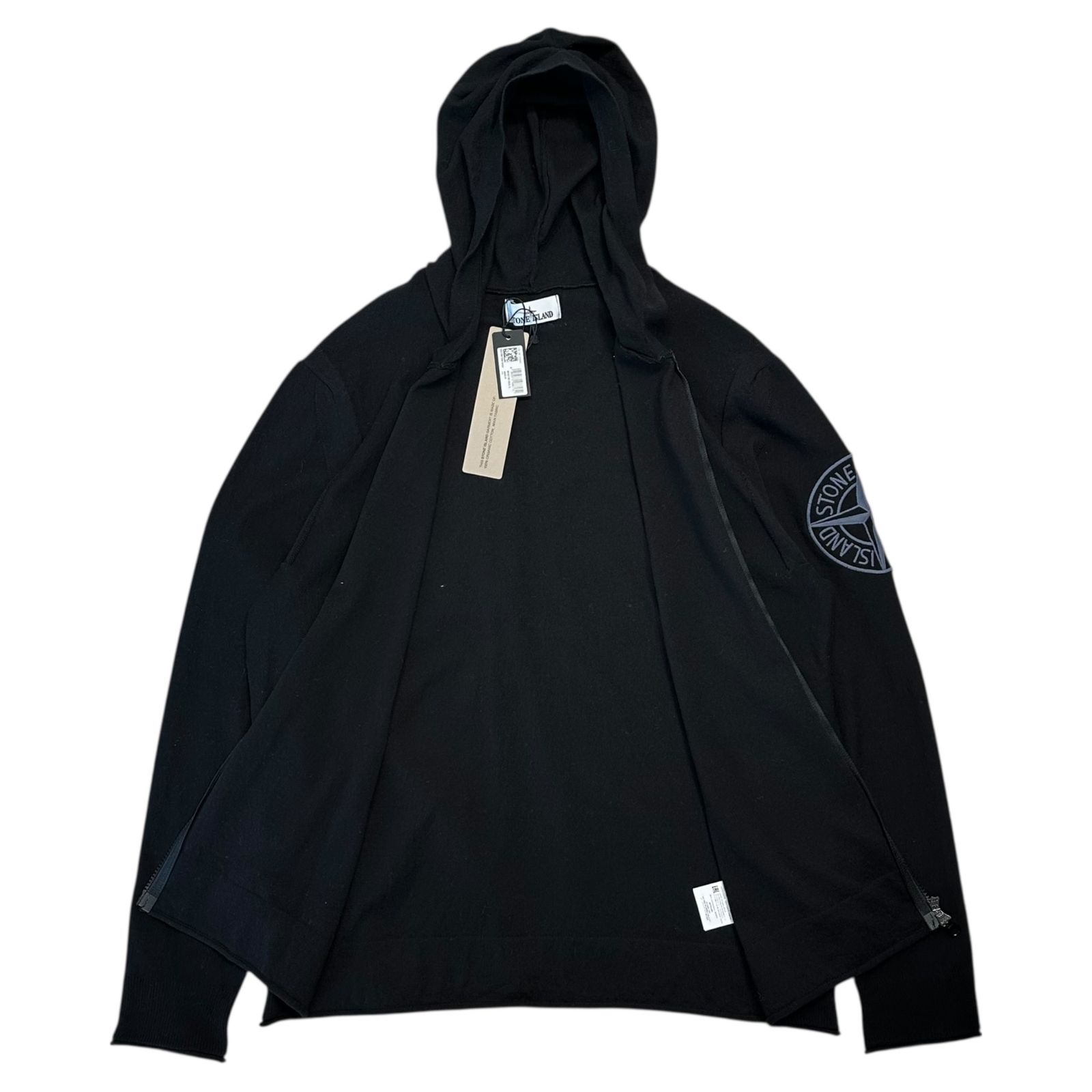 STONE ISLAND (ストーンアイランド) ジップニット ポケット 無地 袖 