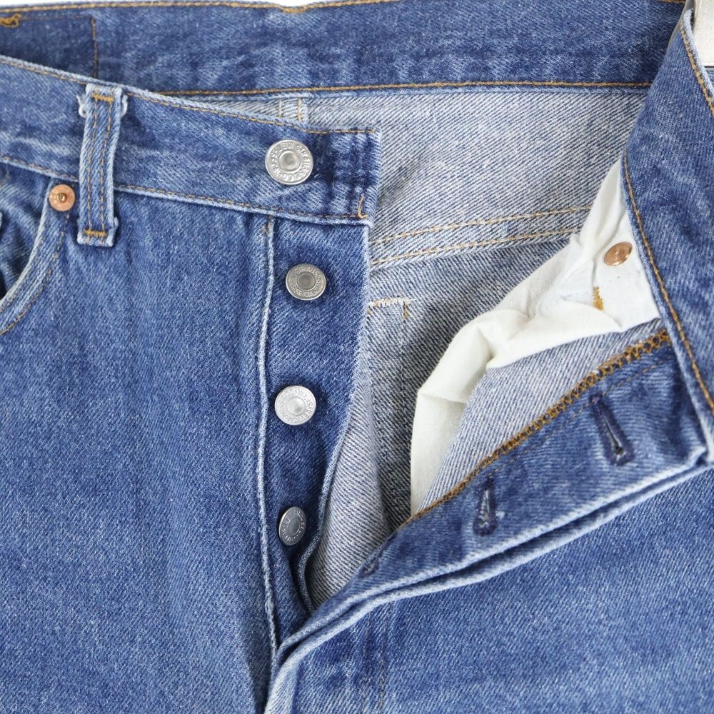 90s LEVI’S リーバイス 501 バレンシア 最初期 555 デニム Levi's (リーバイス) 90S 501 ボタン裏555 バレンシア工場製 ボタン