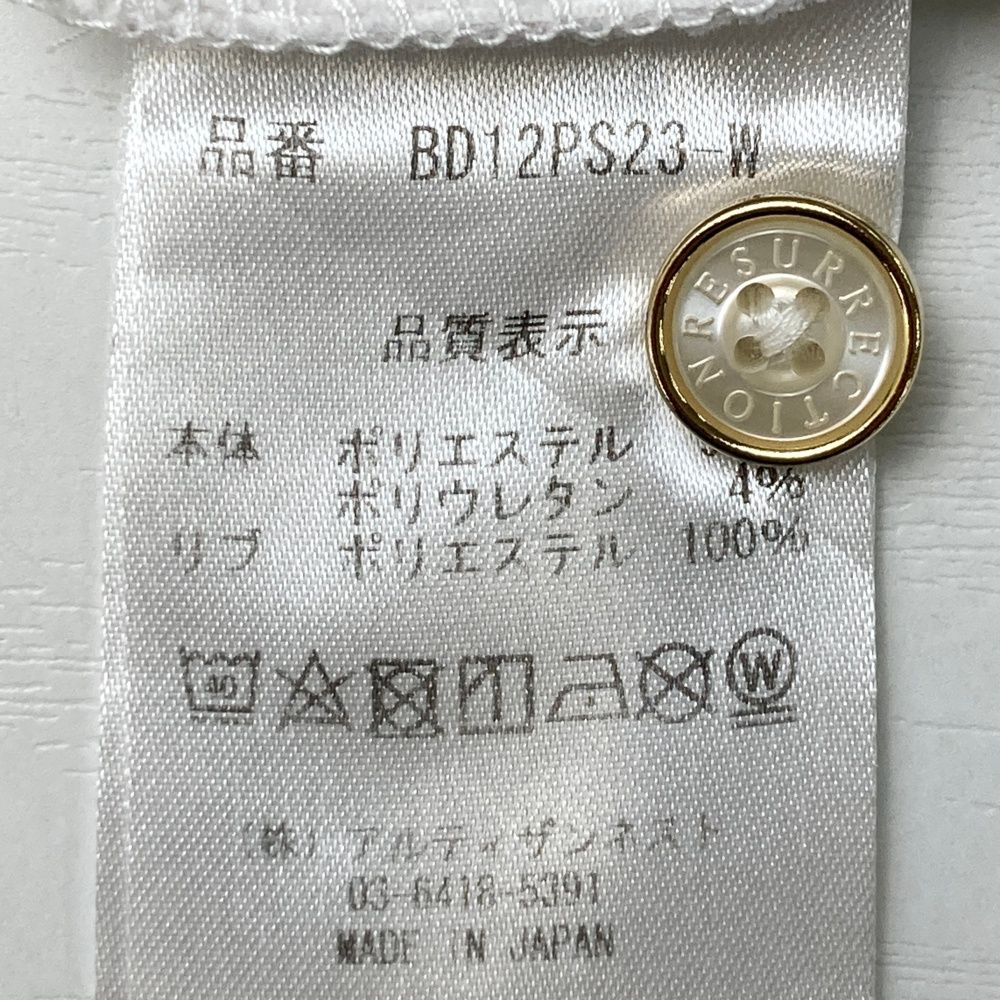 サイズ：S RESURRECTION レザレクション 半袖ポロシャツ ホワイト系