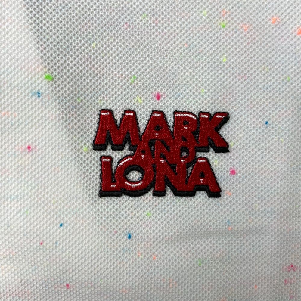 『MARK&LONA』マークアンドロナ ポロシャツ　ミッキー&ミニー　XLサイズ MARK&LONA マークアンドロナ ×Disney 半袖ポロシャツ スカル×ミッキー