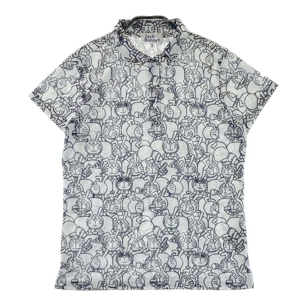 サイズ：2 JACK BUNNY ジャックバニー ×ドラえもん 半袖ポロシャツ 総